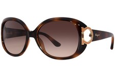 Salvatore Ferragamo SF668S 238 Sunglasses Women's Tortoise/Brown Gradient 57mm