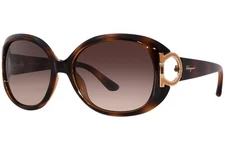 Salvatore Ferragamo SF668S 238 Sunglasses Women's Tortoise/Brown Gradient 57mm