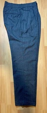 Perry Ellis America Dress Pants Mens 34x32 Pleated Wool Blend Classic Trousers