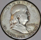 1952-S Franklin Half Dollar