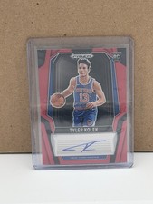 2024-25 Panini Prizm Black Tyler Kolek Rookie Red RC Auto 95/99 Knicks