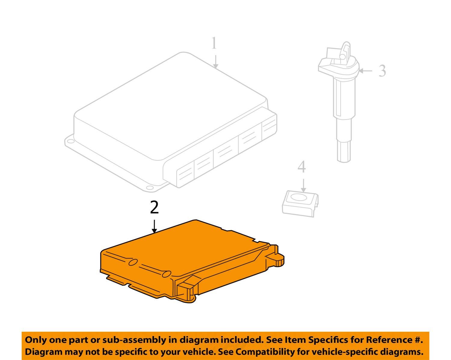 2003-2005 BMW Z4 2.5 Engine Computer Module ECU ECM DME OEM Used