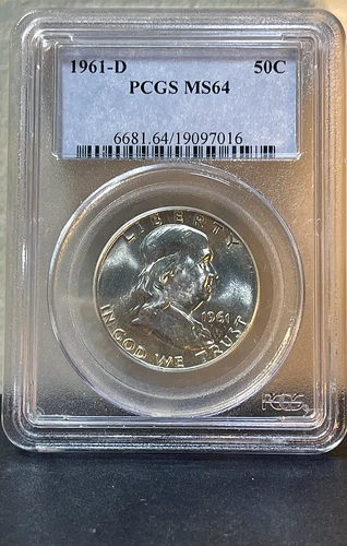 1961-D Franklin Half Dollar PCGS MS64