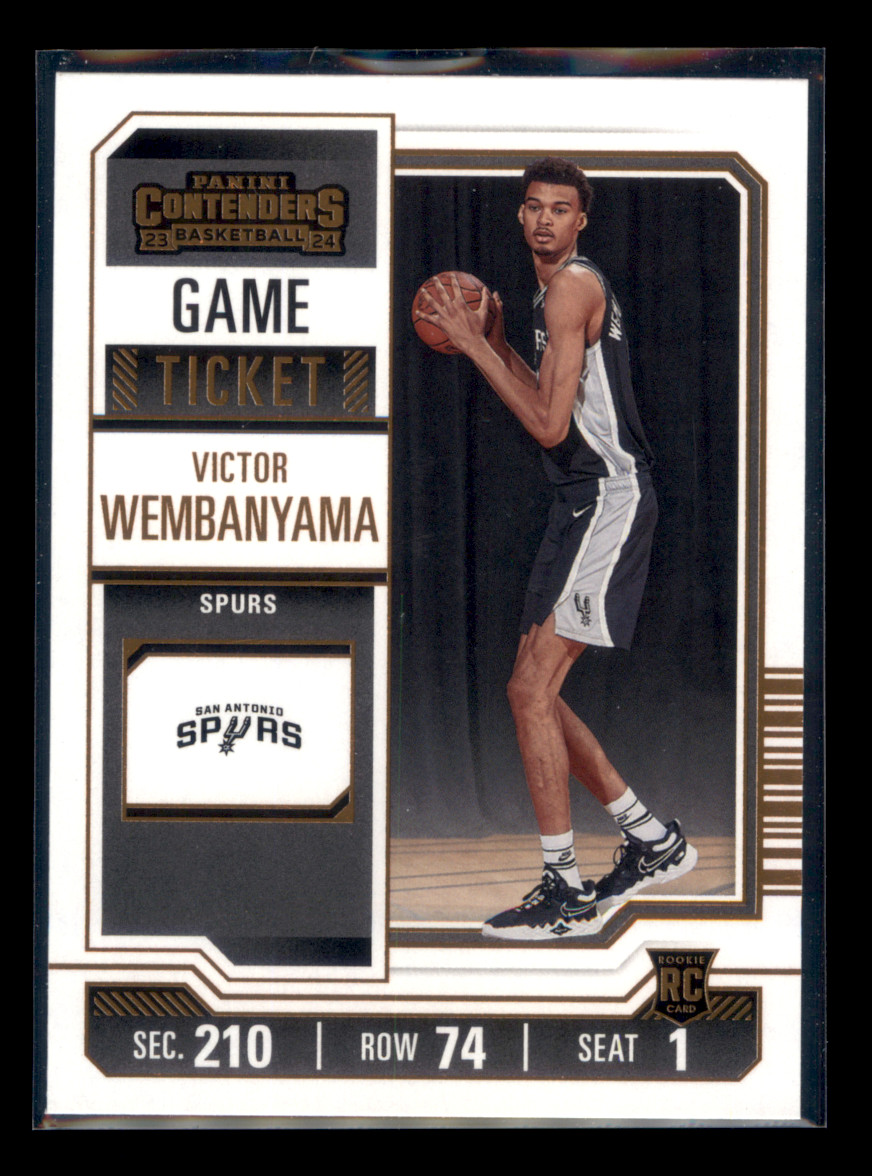 2023-24 Panini Contenders - Victor Wembanyama #11 Game Ticket Bronze (RC)