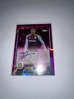 Topps Chrome UCC 2024-25 Jacob Ramsey Auto Aston Villa /250