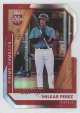 2021 Panini Elite Extra Edition Prime Numbers B Die-Cut 94/99 Milkar Perez 0eq8