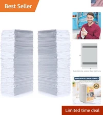 Shop Towels 14x12 Inches 150 Pack Reusable Cotton Cleaning Rags for Home Auto