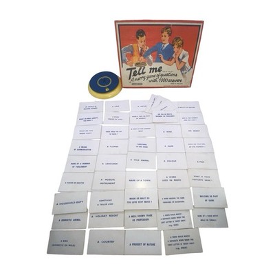 Vintage Spear's Tell Me A Merry Game of Questions with 1000 Answers Board