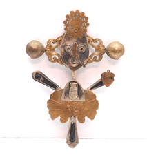 Rare Briana Kaufmann Goddess Sculpture Recycled Metal Spoon Figure Statue 8.25"