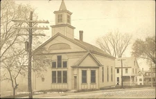 Milford, New Hampshire NH Methodist Church 1913 Original Vintage Real Photo RPPC