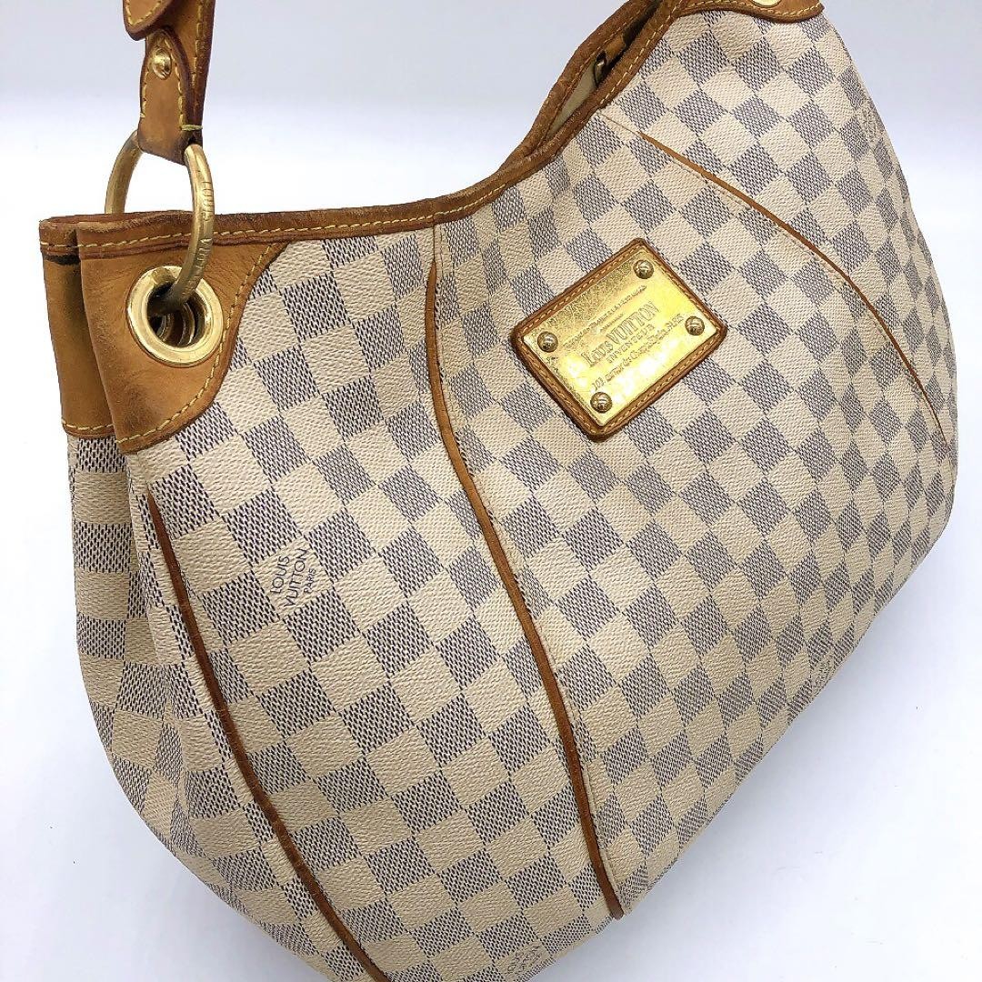 Louis Vuitton Galliera Gm Shoulder Bag Damier Azur Canvas Designer