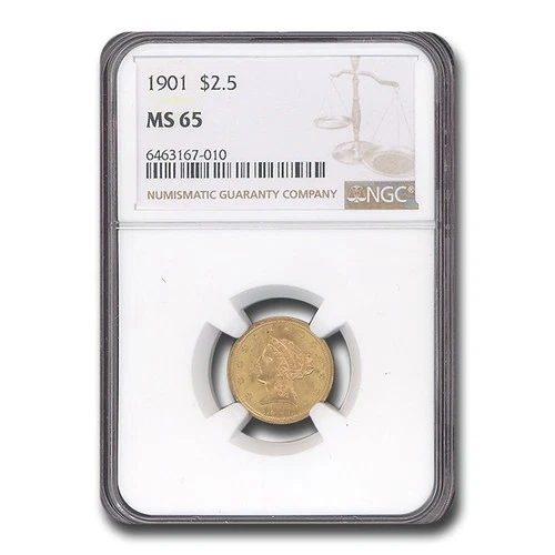 1901-P Liberty Quarter Eagle — photo from the most recent tracked eBay sale