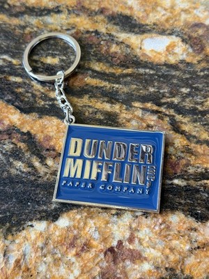 Dunder Mifflin Inc, Paper Company Metal 2  Keychain The Office CULTUREFLY