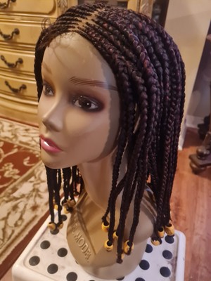  Braided Wig For Black Women Cornrow Braids  Lace Front Synthetic Fiber