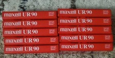 Maxell 108510 UR-90 Single Normal Bias Audio Cassette 90 Minute Sealed 10