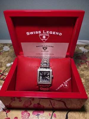 Swiss Legend Women's Colosso Diamond Mother of Pearl Stainless Steel Watch 30mm