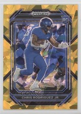 2023 Panini Prizm Draft Picks Gold Ice Prizm Chris Rodriguez Jr #130 fm0