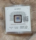 1g Silver Bar .999 Fine Schloss Guldengossa | Sealed Assay