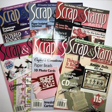 SCRAP  STAMP ARTS Magazines Papercraft/Scrapbook/Instructions - Lot of 6 Issues