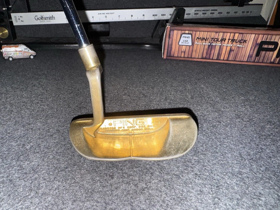Ping 1979 GHO Sammy Davis Jr Gold Plated B60 Putter All Original - Image 2 of 4