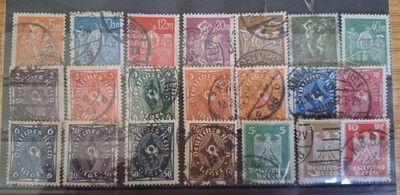 Deutsches Reich - gebrauchtes Briefmarkenlot - gemischte Jahre - A
