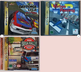 VR Virtua Racing Daytona USA Sega Rally Set of 3 SegaSaturn SS Japan Ver.
