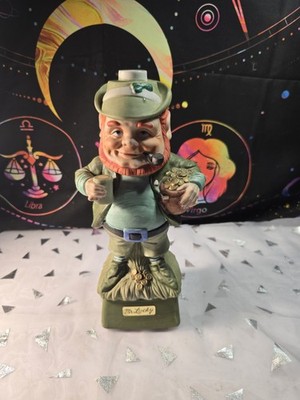 1992 Hoffman Distilling Co Leprocon Mr. Lucky Empty Bottle
