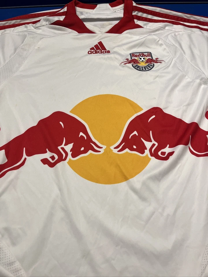 Camiseta de fútbol local Red Bull Salzburg 2007 2008 adidas 26x 19 usada Foto 4 de 4
