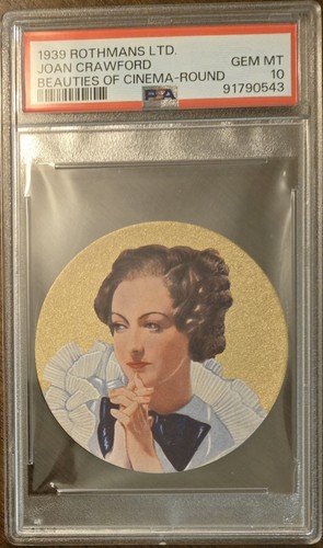 1939 Rothmans Ltd, Joan Crawford, Beauties Of Cinema, PSA 10! Auction!