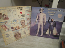 Vintage Vinyl LPs:  Ringo Starr Goodnight Vienna '74;John Lennon Shaved Fish '75