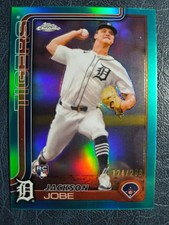 2025 Topps Chrome Jackson Jobe Aqua Refractor 124/299 Rookie Card (RC)