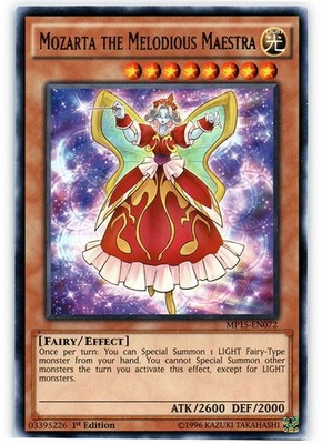 Yugioh! HP Mozarta the Melodious Maestra - MP15-EN072 - Rare - 1st Edition Heavi