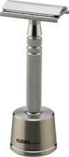FEATHER TAS-D1 Double Edge Safety Razor All Stainless Steel Made in Japan New