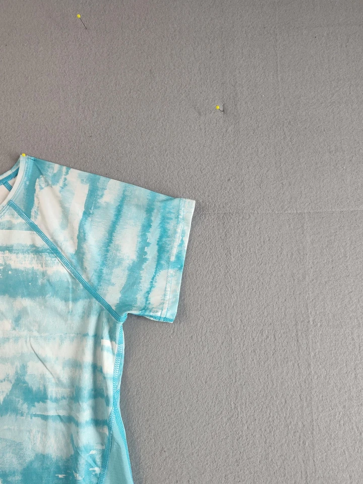 Tek Gear Shirt Womens Petite Small Blue White DryTek Athletic Top Running - Image 3 of 4