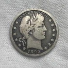 1895-O Barber Quarter Dollar 90% Silver 25c New Orleans US Coin