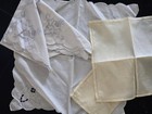 40 Vintage Napkins Embroidery Lace Linen Cotton New Mixed Lot — photo 3