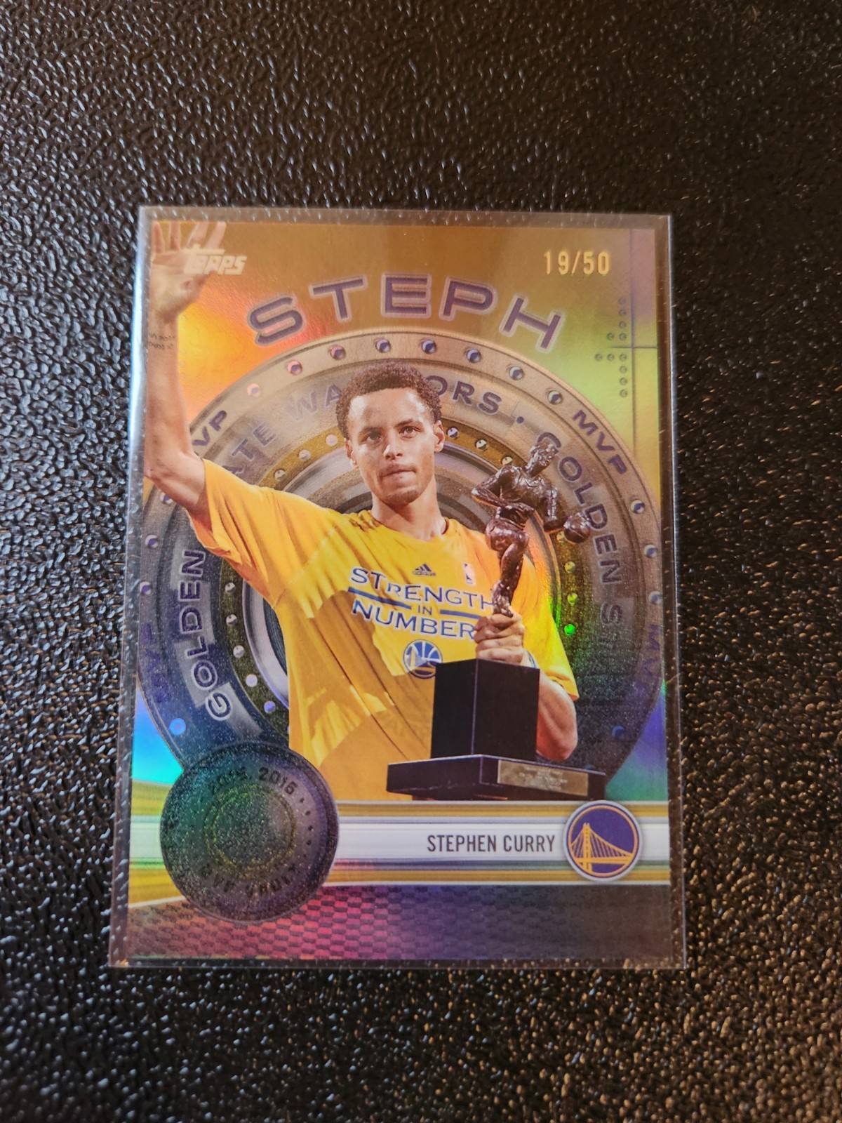 2025-26 NBA Topps Stephen Curry MVP Vault Gold /50 Golden State Warriors MVP-6