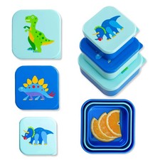 Wildkin Dinosaur Land Nested Snack Containers