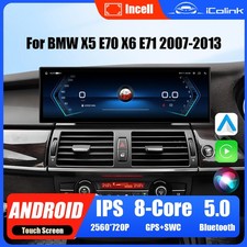 14.9" Android 14 8-Core Car Stereo GPS 64GB Head Unit For BMW X5 X6 E70 E71 CIC