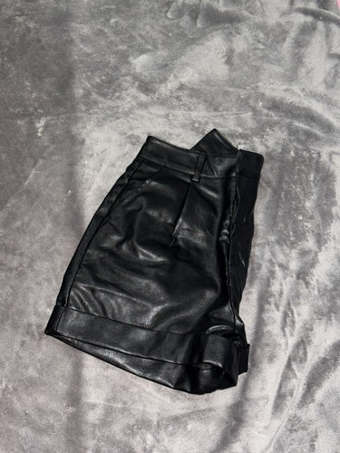 Shein Faux Leather Shorts - Picture 3 of 4
