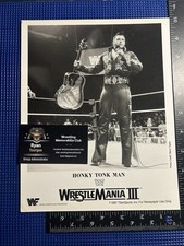 Honkytonk Man original Wrestlemania 3 WWE wrestling promo photo 1987 WWF vintage
