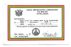 QSL Radio Ghana Broadcasting Coporation Accra Africa 1974 on 9545 kcs Signed DX