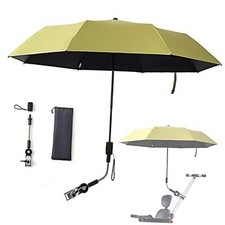 Universal Baby Parasol, Baby Stroller Sun Shade Sun Protection for yellow-green