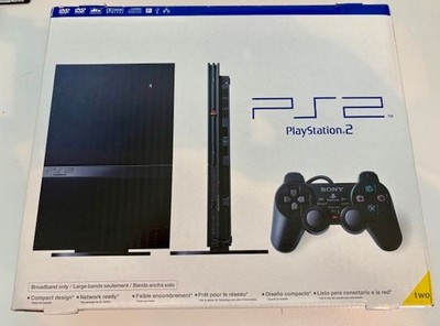 Sony PlayStation 2 Slim Console System Black PS2 SCPH-75001 New