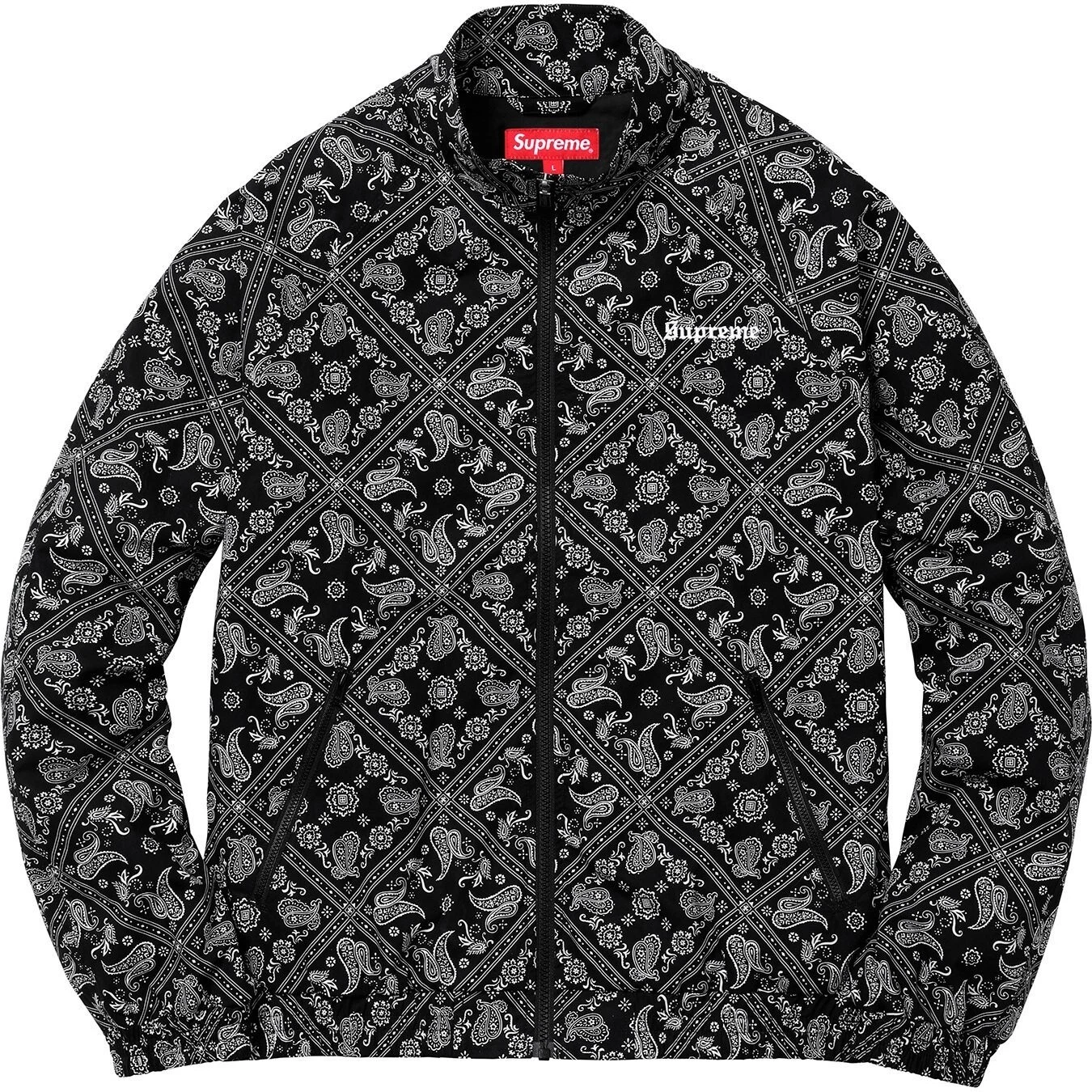 Veste de survêtement Supreme Bandana noir XL