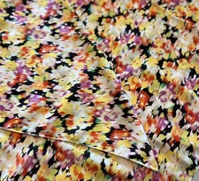 SILKY Wild Rag Multicolored Abstract Design. Handmade Bright Versatile Fun 35&rdquo;