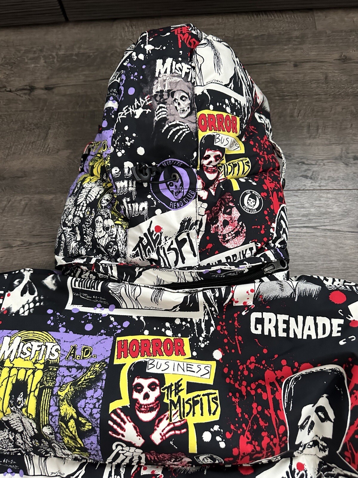 RARE - Misfits Grenade Fatigue Project Nylon Snowboarding Jacket Size XL