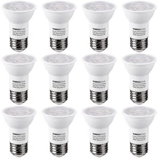 12-Pack LED PAR16 Spot Light Bulbs, Dimmable Spotlight, 4000K Cool White