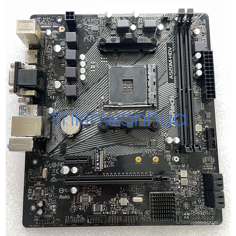 For ASRock A520M-HDV Motherboard Socket AM4 DDR4 VGA+Micro ATX | eBay