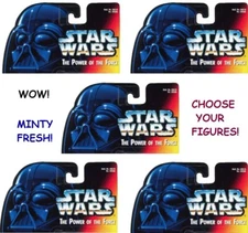 CHOOSE💥Vintage Star Wars💥POWER OF THE FORCE💥Action Figures✅Red/Orange Cards